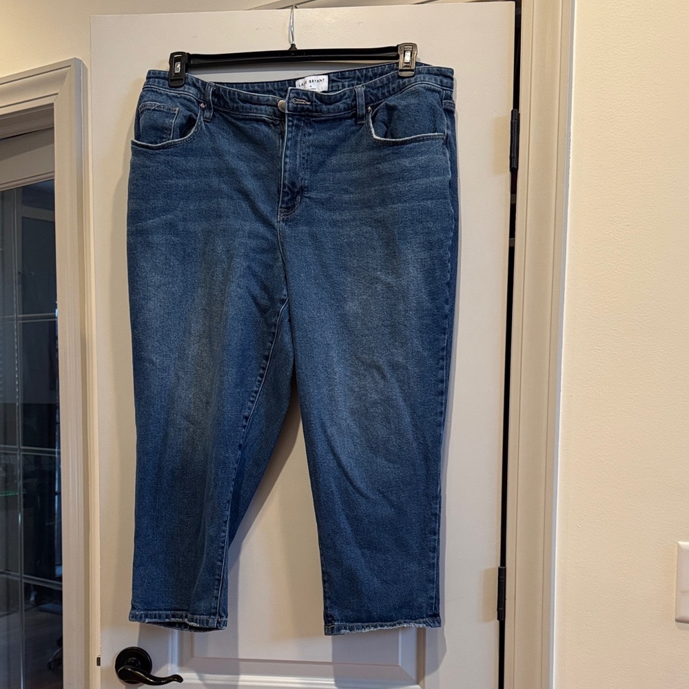 Lane Bryant Dark Blue Ankle Jeans